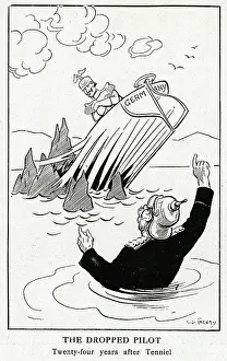 Foundered: Cartoon, The Dropped Pilot, WW1