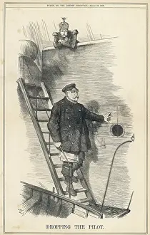 Dismissed: Cartoon, Dropping The Pilot (Wilhelm II and Bismarck)