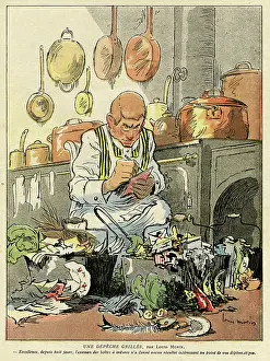 Telegram: Cartoon, A dry telegram, WW1