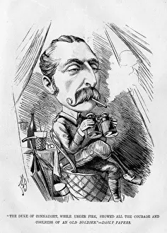 Binoculars: Cartoon of the Duke of Connaught in Egypt