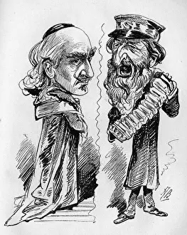 Entracte: Cartoon of Edwin Booth and William Booth
