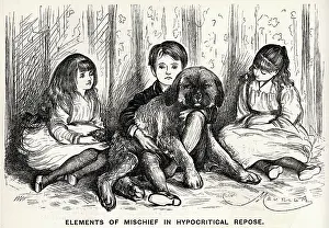 Hypocritical: Cartoon, Elements of Mischief in Hypocritical Repose