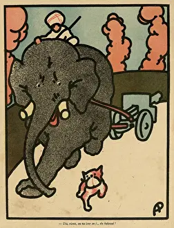 Baionnette: Cartoon, Elephant and Dog, WW1