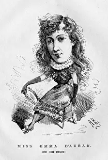 Warde: Cartoon of Emma d'Auban, dancer