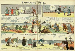 Tackle: Cartoon, Epiphany 1916, WW1