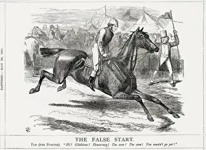 Pounds: Cartoon, The False Start (Gladstone)