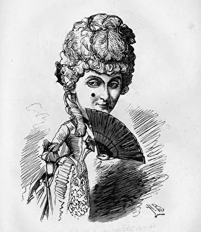 Entracte: Cartoon of Florence St John, singer and actress