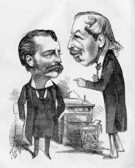 Entracte: Cartoon of G Edwardes and E L Blanchard