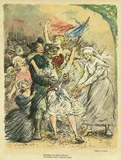 Cartoon, Georges Clemenceau post-WW1