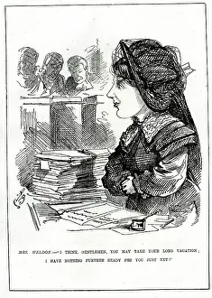 Lawyers: Cartoon, Georgina Weldon, classical singer