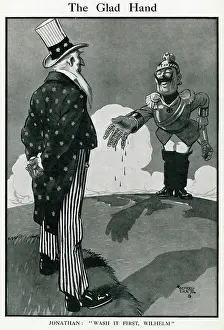 Louvain: Cartoon, The Glad Hand, WW1