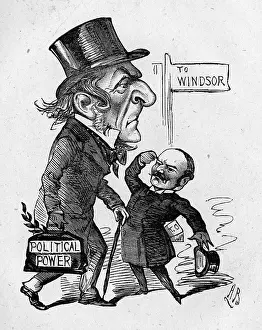 Gladstone: Cartoon, Gladstone on the road to Windsor