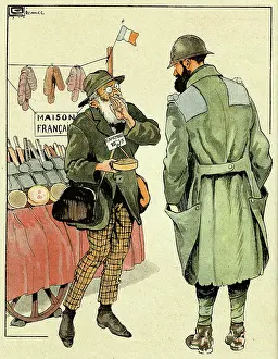 Profit: Cartoon, The good trader, WW1