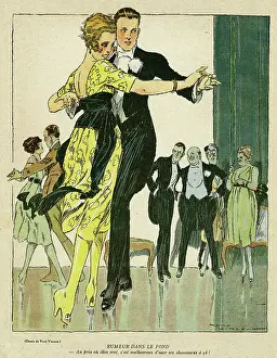 Gossiping: Cartoon, Gossiping in the background