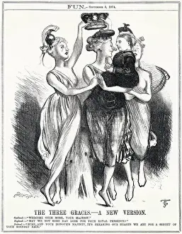 Absence: Cartoon, The Three Graces -- A New Version (Queen Victoria)