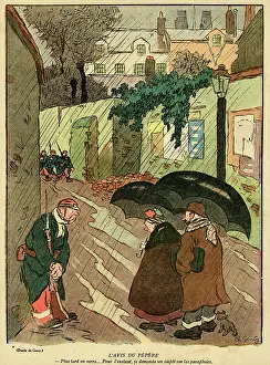 Raining: Cartoon, Grandpa's advice, WW1