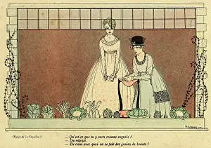 Cabbage: Cartoon, Growing vegetables, WW1