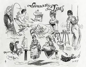 Hoop: Cartoon, Gymnastics for Ladies