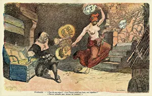 Moliere: Cartoon, Harpagon's sacrifice, WW1