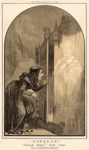 Beecher: Cartoon, Harriet Beecher Stowe