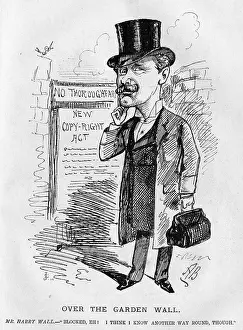 Restriction: Cartoon of Harry Wall, theatrical agent