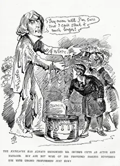 Popularity: Cartoon, Henry Irving being buttered up