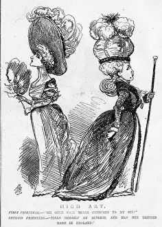 Entracte: Cartoon, High Art - two rival actresses