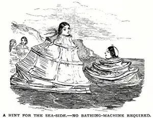 Useful: Cartoon, A hint for the seaside, no bathing machine required