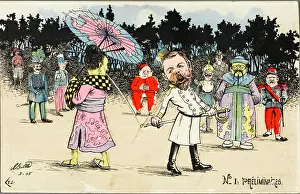 Insults: Cartoon impression of the Russo-Japanese War 1 of 5