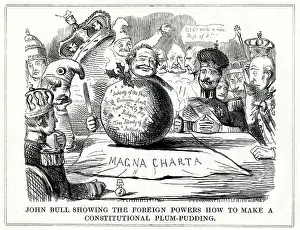Carta: Cartoon, John Bull... Constitutional Plum-Pudding
