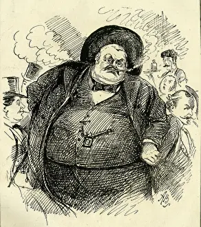 Halls: Cartoon, John Corlett of the Sporting Times