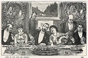 Unattractive: Cartoon, None of our joys are perfect (dinner party)