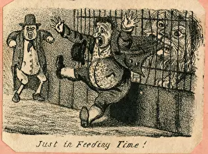 1833: Cartoon, Just in Feeding Time