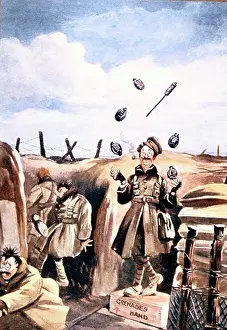 Instinct: Cartoon, Keeping his hand in, WW1
