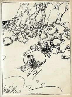 Humorist: Cartoon, Alone At Last!
