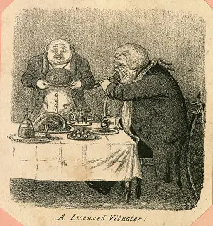 1833: Cartoon, A Licenced Vitualer