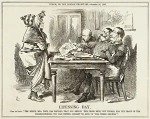 Reduced: Cartoon, Licensing Day (Papal Rule)
