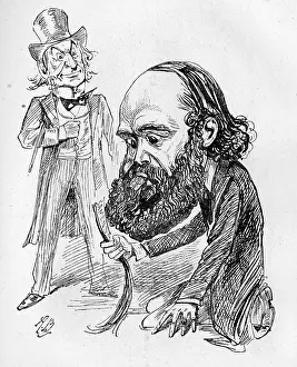 Parliamentary: Cartoon, Lord Salisbury and W E Gladstone