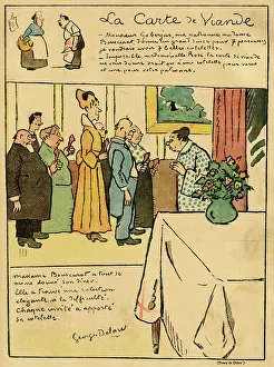 Bring: Cartoon, The meat card, WW1