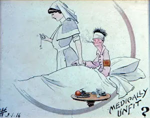 Unfit: Cartoon, Medically Unfit, WW1