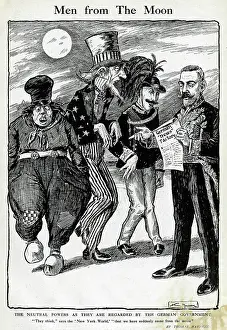 Patched: Cartoon, Men from The Moon, WW1