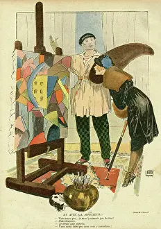 Mockery: Cartoon, Modern artist and visitor