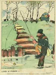 Forbidden: Cartoon, Monday and Tuesday, WW1