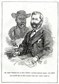 Willing: Cartoon, Mr James Willing and the Ghost
