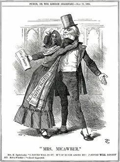 Dickensian: Cartoon, Mrs Micawber (Gladstone)