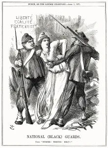 Communards: Cartoon, National (Black) Guards 1871
