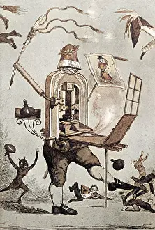 Fearless: Cartoon of the newspaper press, 1829