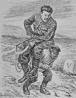 Steppes: Cartoon, The Old Man of the Steppes (Stalin)