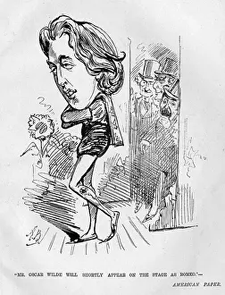 Cartoon, Oscar Wilde as Romeo