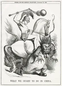 Opium: Cartoon, What we ought to do in China 1860